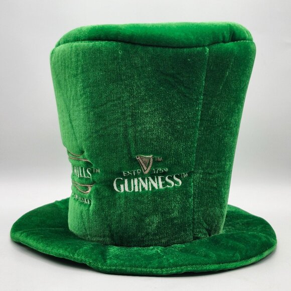 Baileys Bushmills Guinness Green Velvet St Saint Patricks Paddys Day Top Hat - Picture 5 of 12